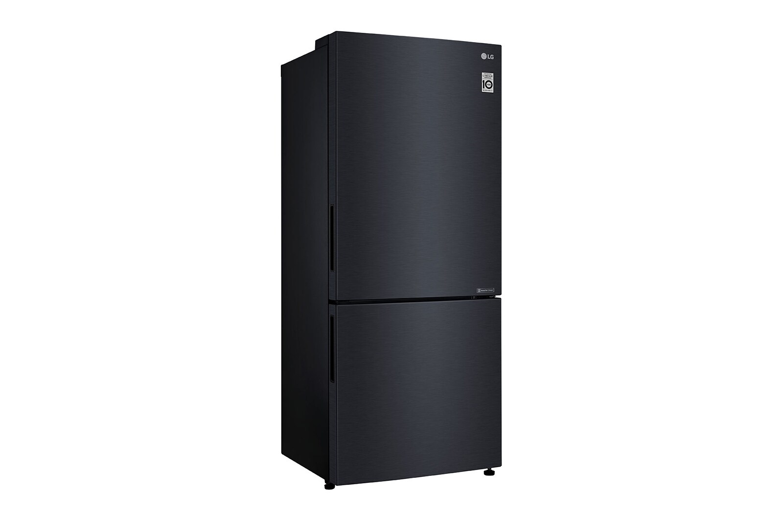 LG 450L Bottom Mount Fridge in Matte Black Finish, GB-450UMBLX
