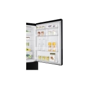 LG 420L Bottom Mount Fridge - Black Finish, GB-455BLE