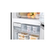 LG 420L Bottom Mount Fridge - Black Finish, GB-455BLE