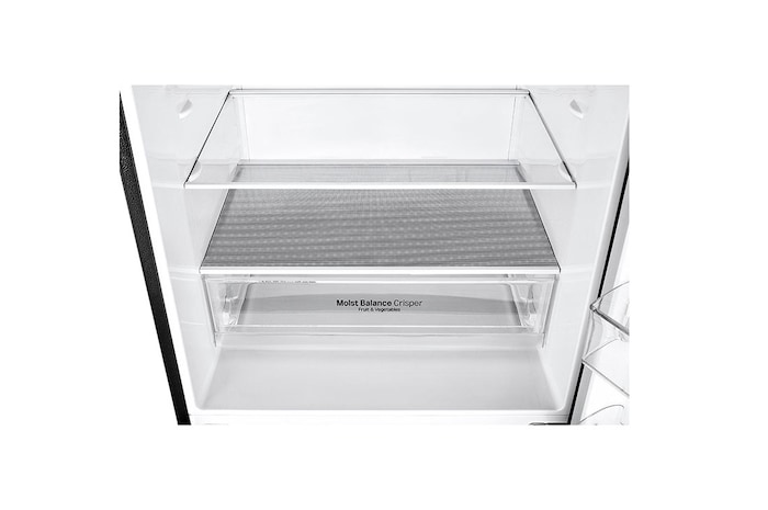 LG 420L Bottom Mount Fridge - Black Steel Finish, GB-455BTL