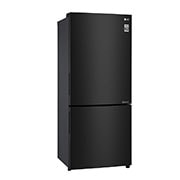 LG 420L Bottom Mount Fridge - Black Steel Finish, GB-455BTL