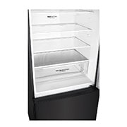 LG 420L Bottom Mount Fridge - Black Steel Finish, GB-455BTL