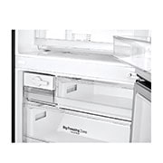 LG 420L Bottom Mount Fridge - Black Steel Finish, GB-455BTL
