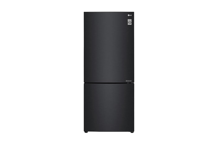 LG 420L Bottom Mount Fridge - Black Steel Finish, GB-455BTL