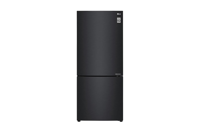 LG 420L Bottom Mount Fridge - Black Steel Finish, GB-455BTL