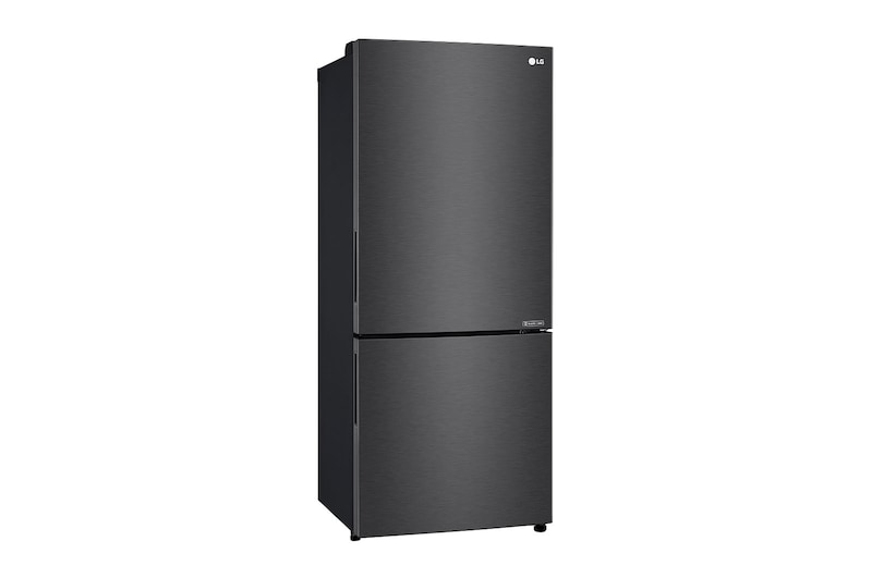 LG 420L Bottom Mount Fridge - Matte Black Finish, GB-455MBL