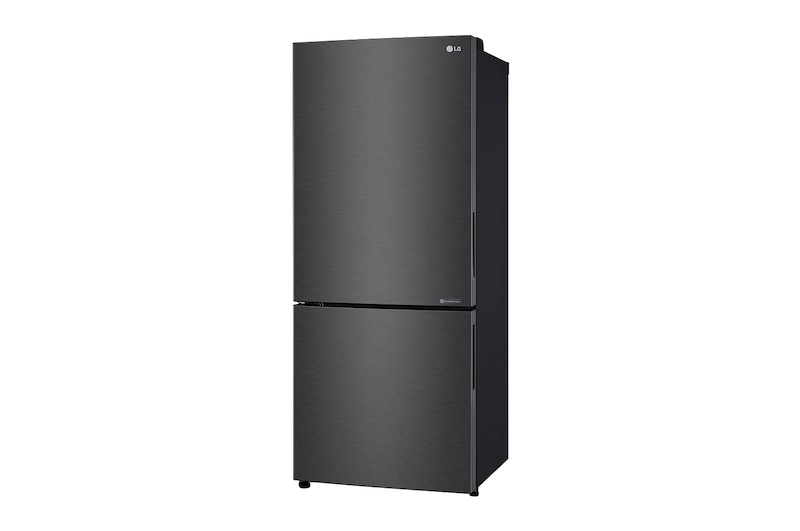 LG 420L Bottom Mount Fridge - Matte Black Finish, GB-455MBL