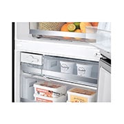 LG 420L Bottom Mount Fridge - Matte Black Finish, GB-455MBL