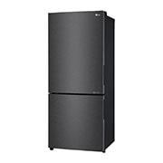 LG 420L Bottom Mount Fridge - Matte Black Finish, GB-455MBL