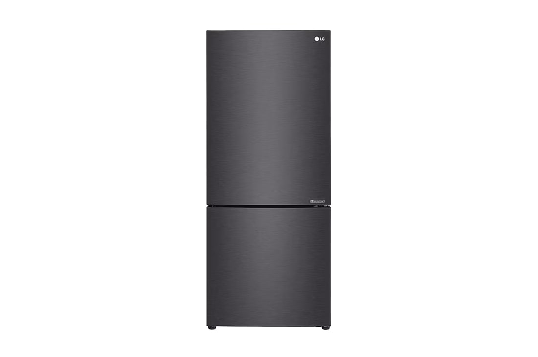 LG 420L Bottom Mount Fridge - Matte Black Finish, GB-455MBL
