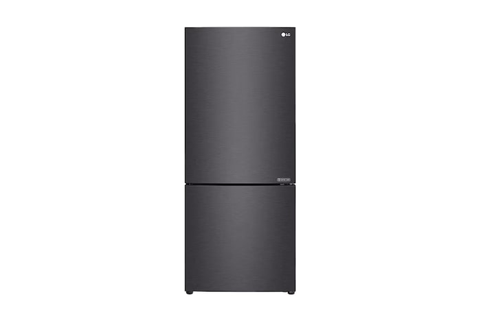 LG 420L Bottom Mount Fridge - Matte Black Finish, GB-455MBL