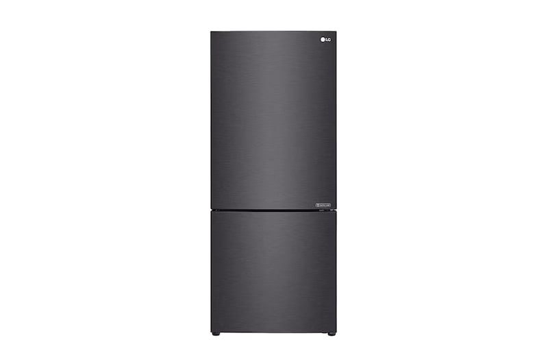 LG 420L Bottom Mount Fridge - Matte Black Finish, GB-455MBL
