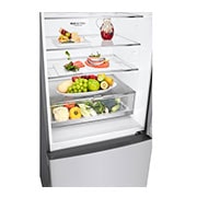 LG 420L Bottom Mount Fridge - Stainless Finish, GB-455PL