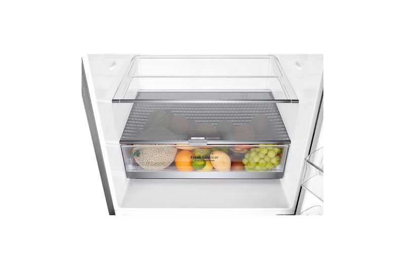 LG 420L Bottom Mount Fridge - Stainless Finish, GB-455PL