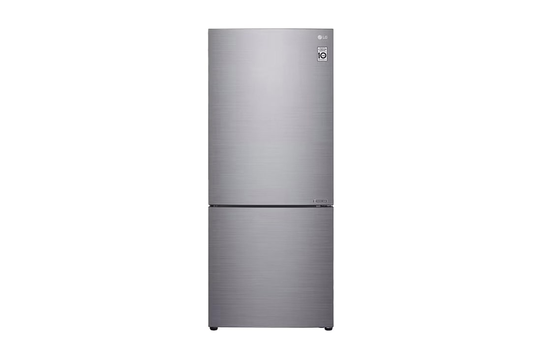 LG 420L Bottom Mount Fridge - Stainless Finish, GB-455PL