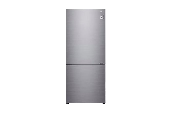 LG 420L Bottom Mount Fridge - Stainless Finish, GB-455PL
