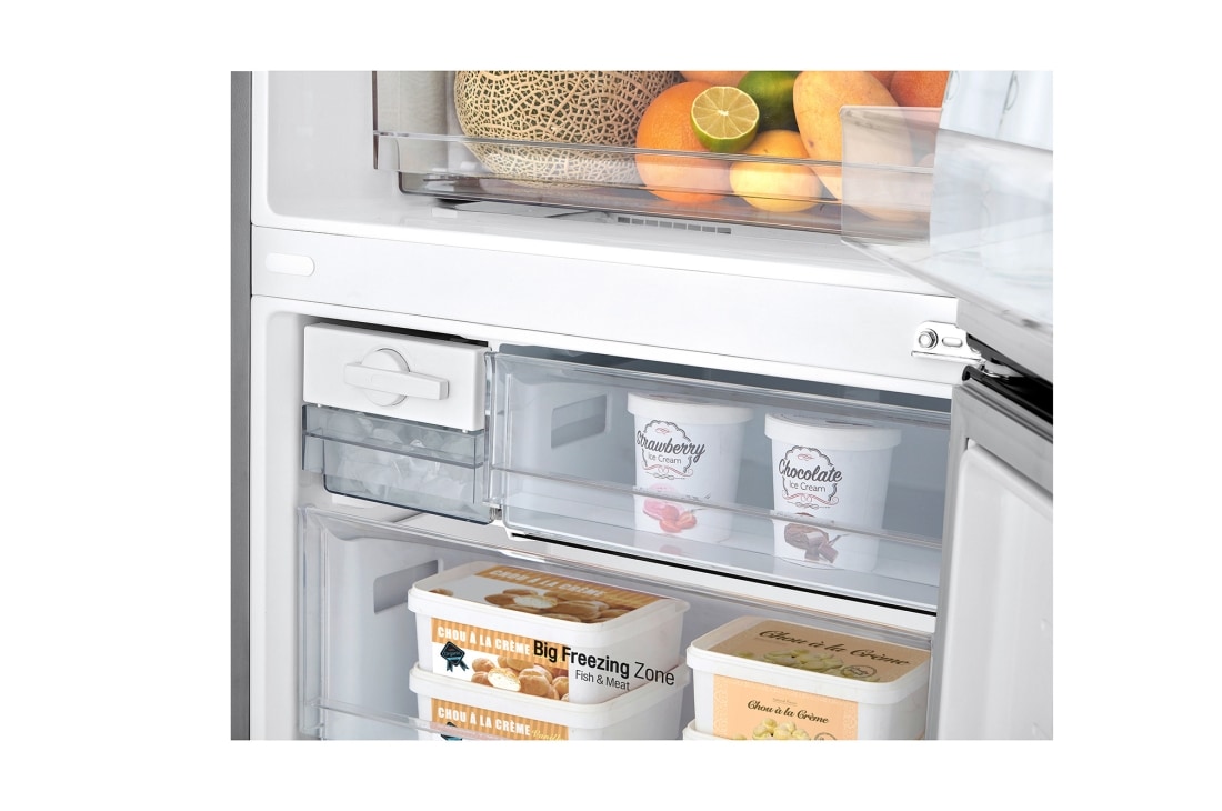 LG 420L Bottom Mount Fridge - Graphite Finish, GB-455UPLE
