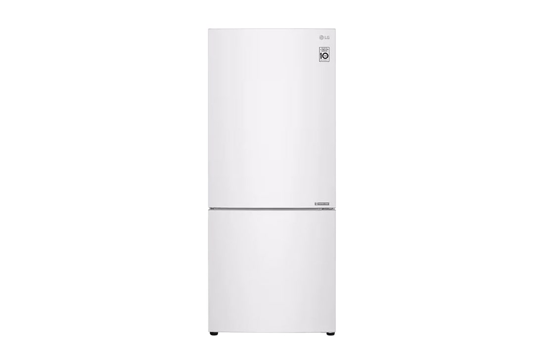 LG 420L Bottom Mount Fridge - White Finish, GB-455WL
