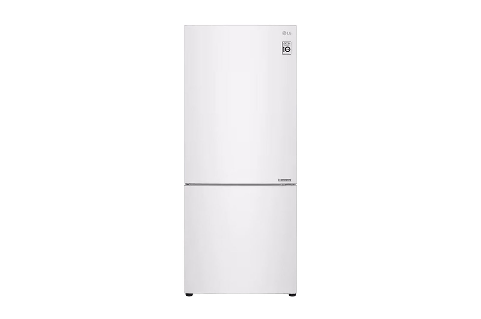LG 420L Bottom Mount Fridge - White Finish, GB-455WL