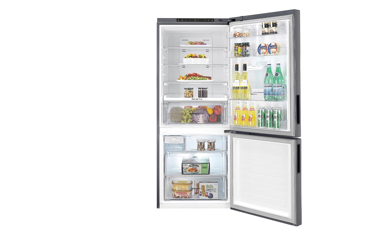LG 450L Bottom Mount Fridge With 4½ Star Energy Rating, GB-W449UPLX