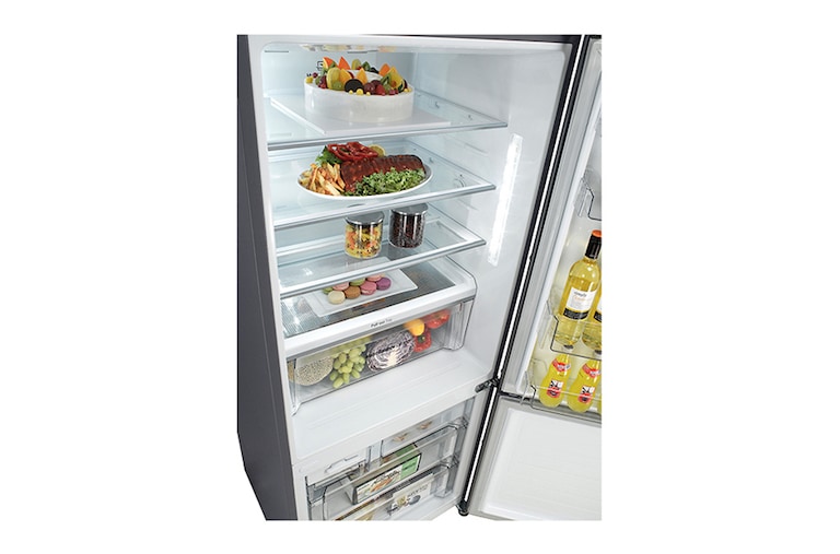 LG 450L Bottom Mount Fridge With 4½ Star Energy Rating, GB-W450UPLX
