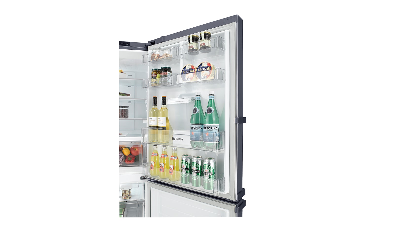 LG 450L Bottom Mount Fridge With 4½ Star Energy Rating, GB-W450UPLX