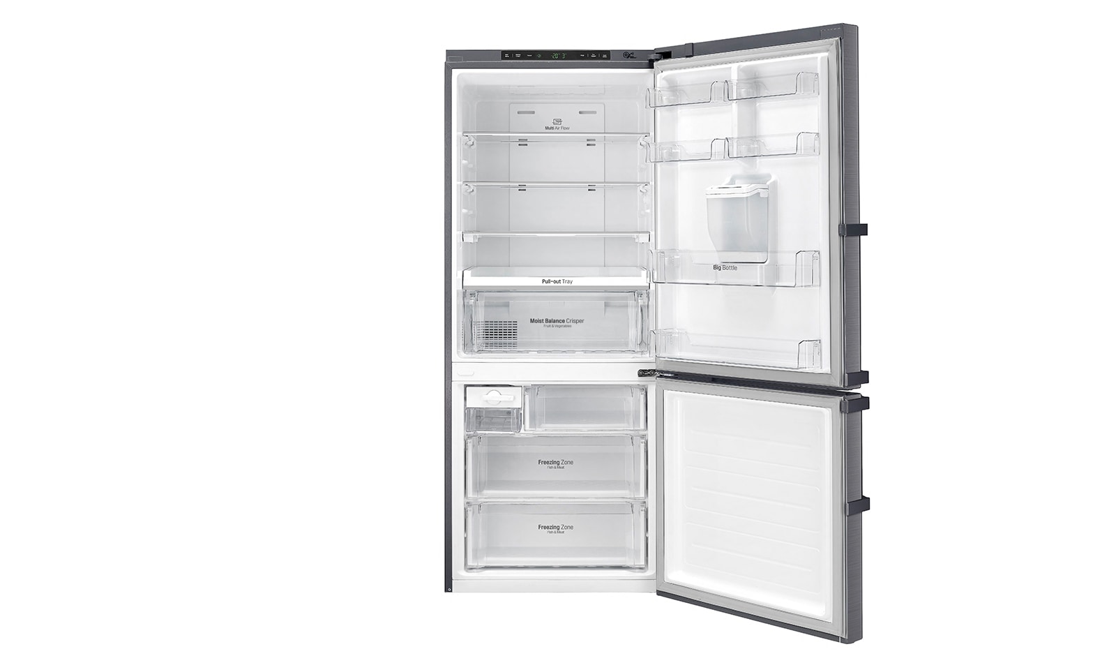 LG 450L Bottom Mount Fridge With 4½ Star Energy Rating, GB-W450UPLX