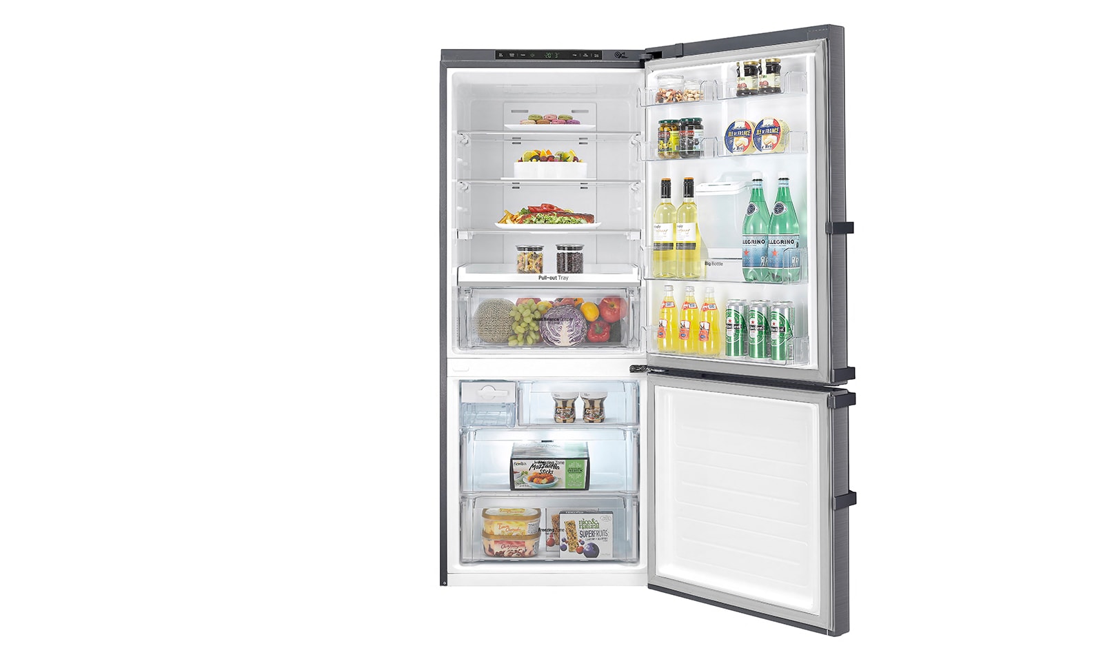 LG 450L Bottom Mount Fridge With 4½ Star Energy Rating, GB-W450UPLX