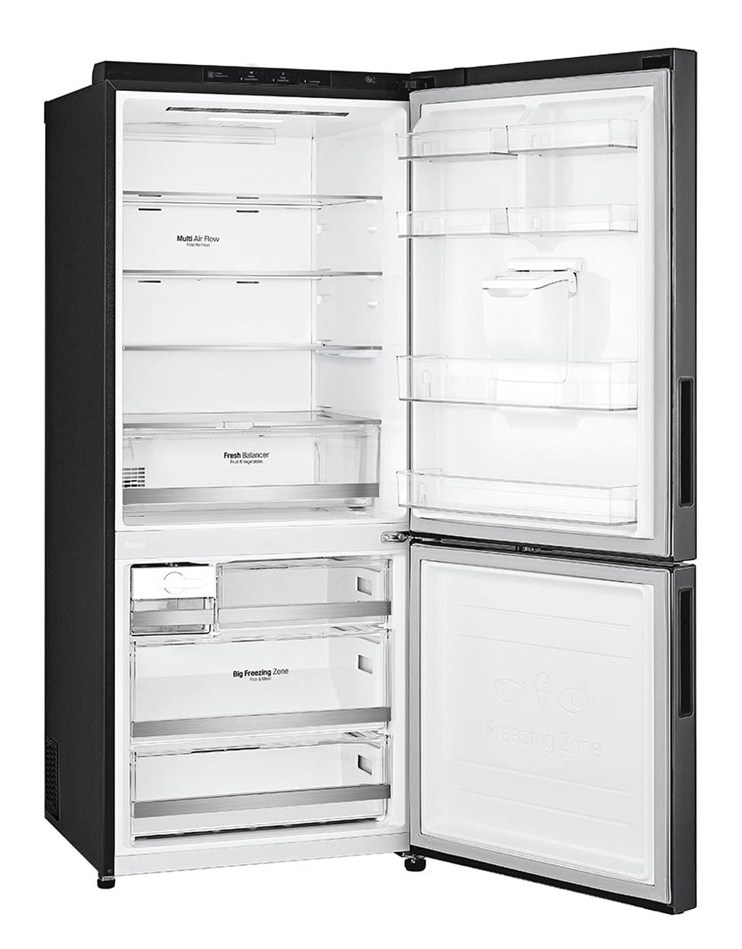 420L Bottom Mount Fridge in Matte Black GBW455MBL LG AU