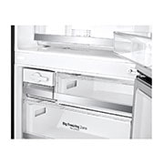 LG 420L Bottom Mount Fridge with Water Dispenser, GB-W455MBL