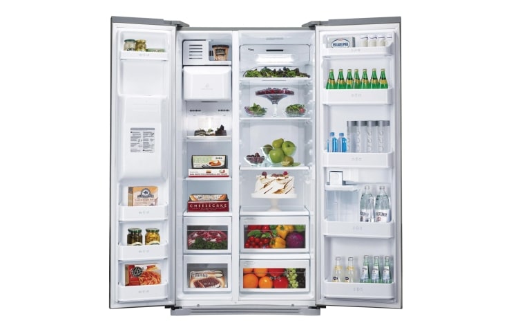 LG 567L SIDE BY SIDE REFRIGERATOR WITH NON PLUMBED ICE AND WATER, GC-L197DNL