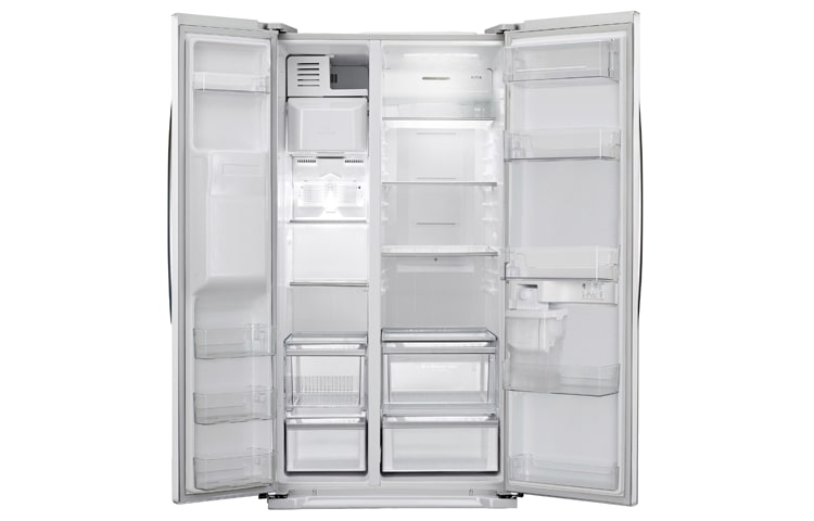 LG 567L Side by Side Refrigerator with Non Plumbed Ice & Water Dispenser, GC-L197DWNL