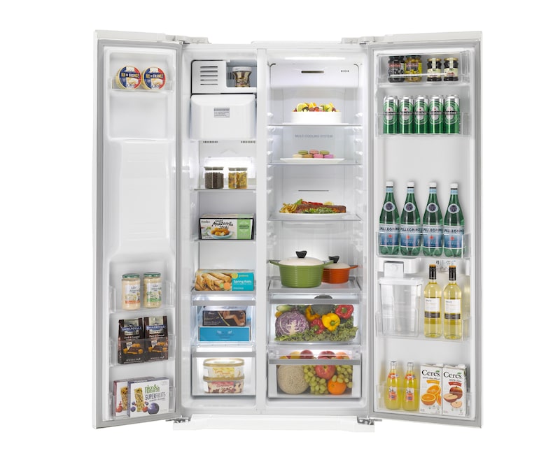 LG 567L Side by Side Refrigerator with Non Plumbed Ice & Water Dispenser, GC-L197DWNL