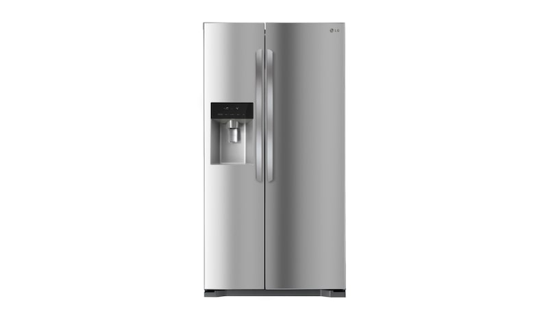 LG 563L Side by Side Refrigerator with Non Plumbed Ice & Water, GC-L197HPNL