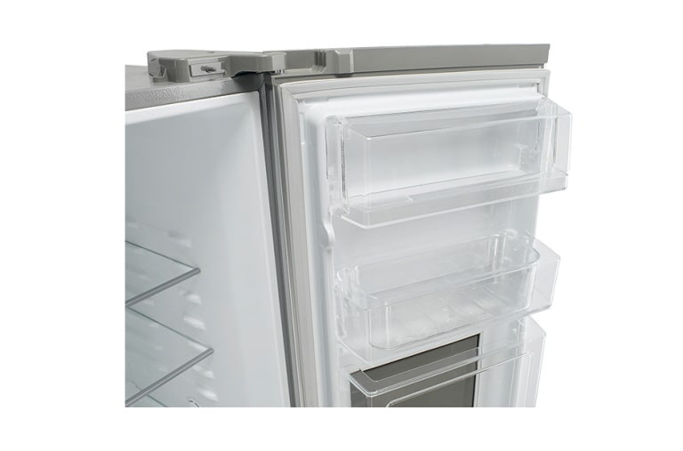 LG 563L Side by Side Refrigerator with Non Plumbed Ice & Water, GC-L197HPNL