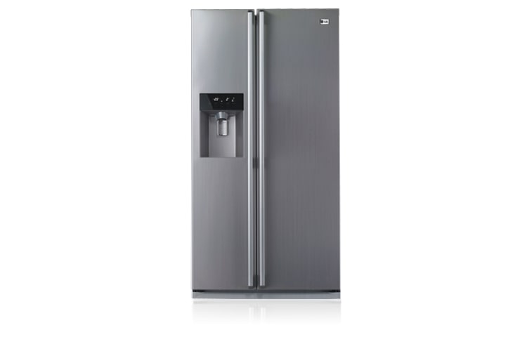 Front view of 567L Stainless Steel Side by Side with 10 Year Linear Compressor Warranty GC-L197STF