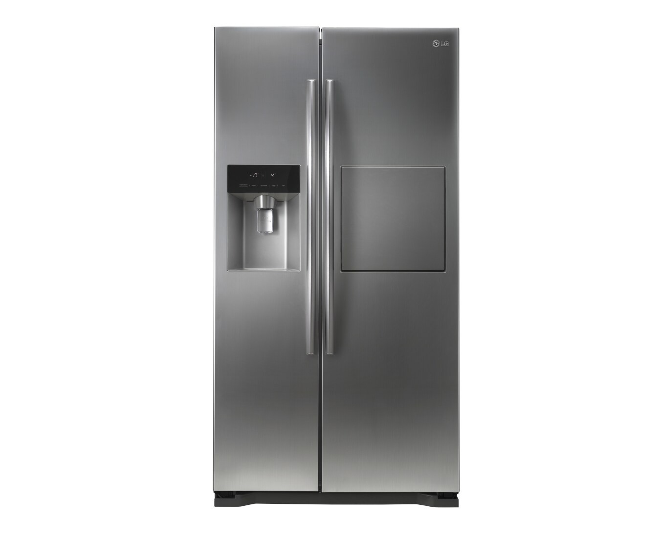 Front view of 563L Side by Side Refrigerator with One Touch Home Bar GC-P197DPL