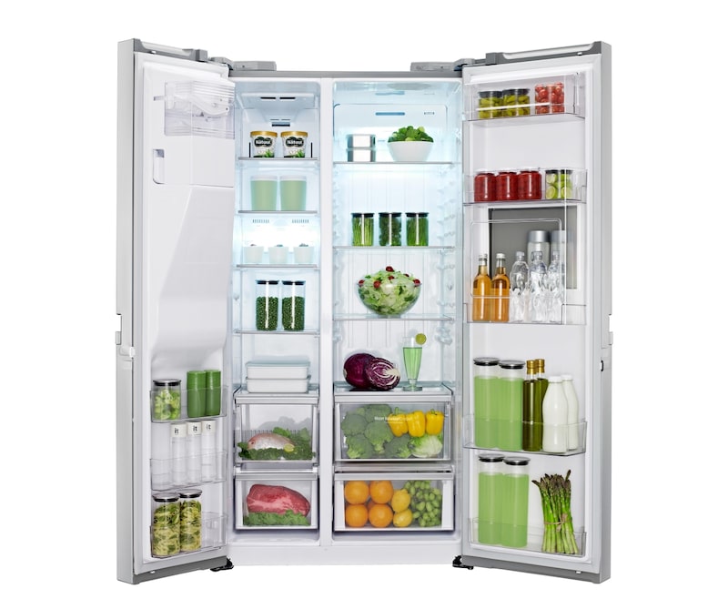 LG 590L Side by Side Refrigerator with One Touch Home Bar, GC-P227FSL