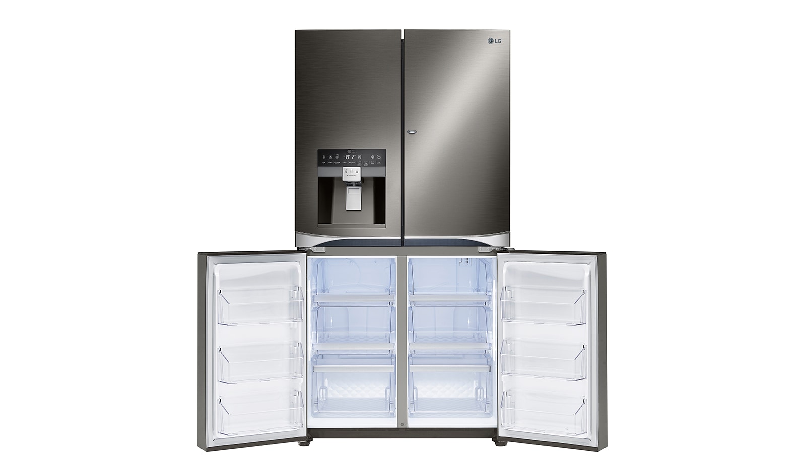 LG 712L French Door Fridge, with Door-In-Door®, in Black Stainless Steel, GF-5D712BSL