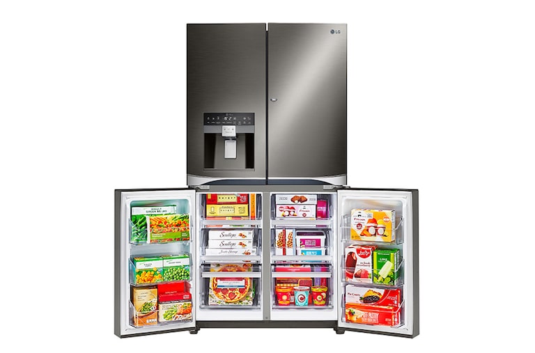 LG 712L French Door Fridge, with Door-In-Door®, in Black Stainless Steel, GF-5D712BSL