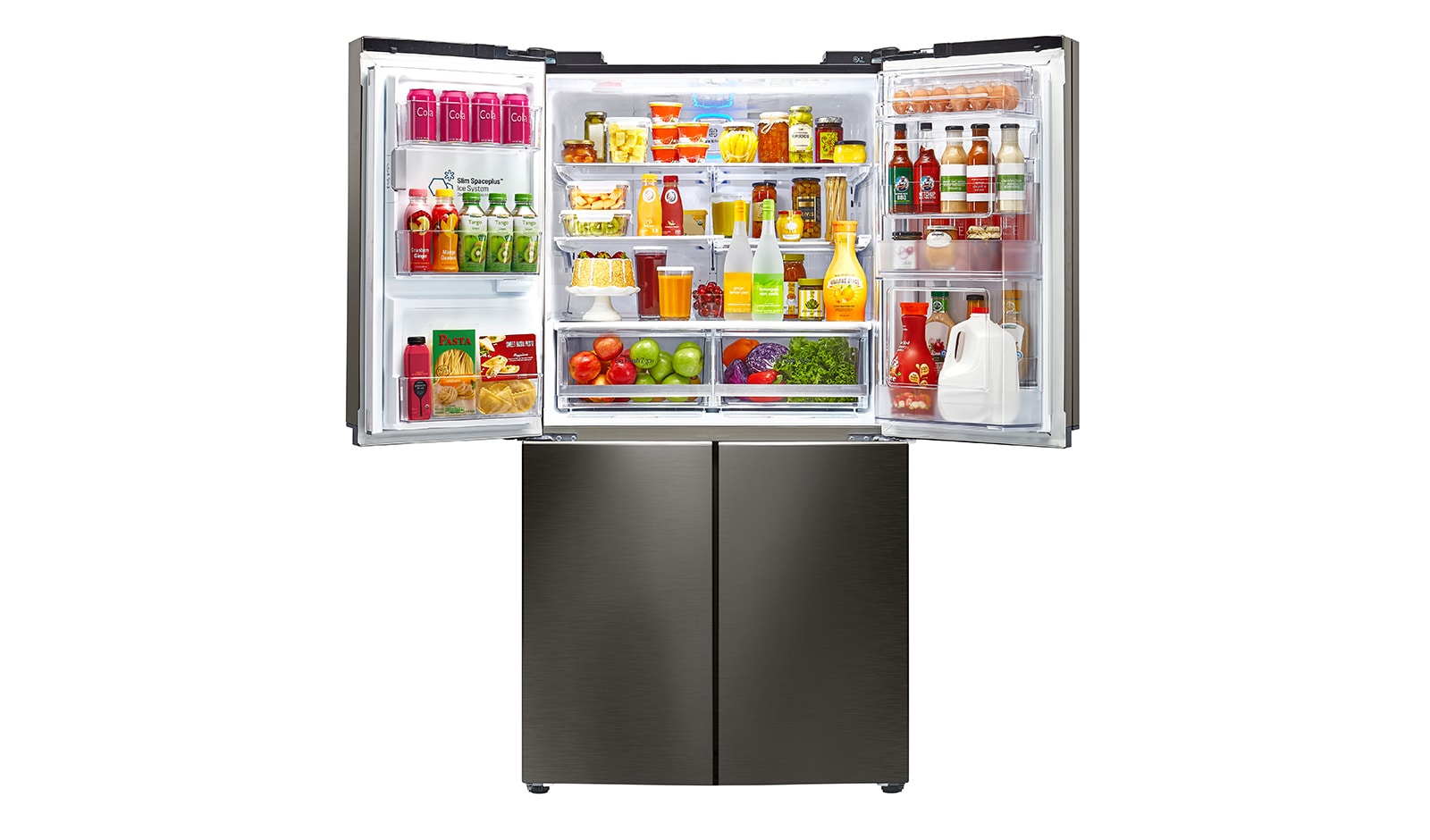 LG 712L French Door Fridge, with Door-In-Door®, in Black Stainless Steel, GF-5D712BSL