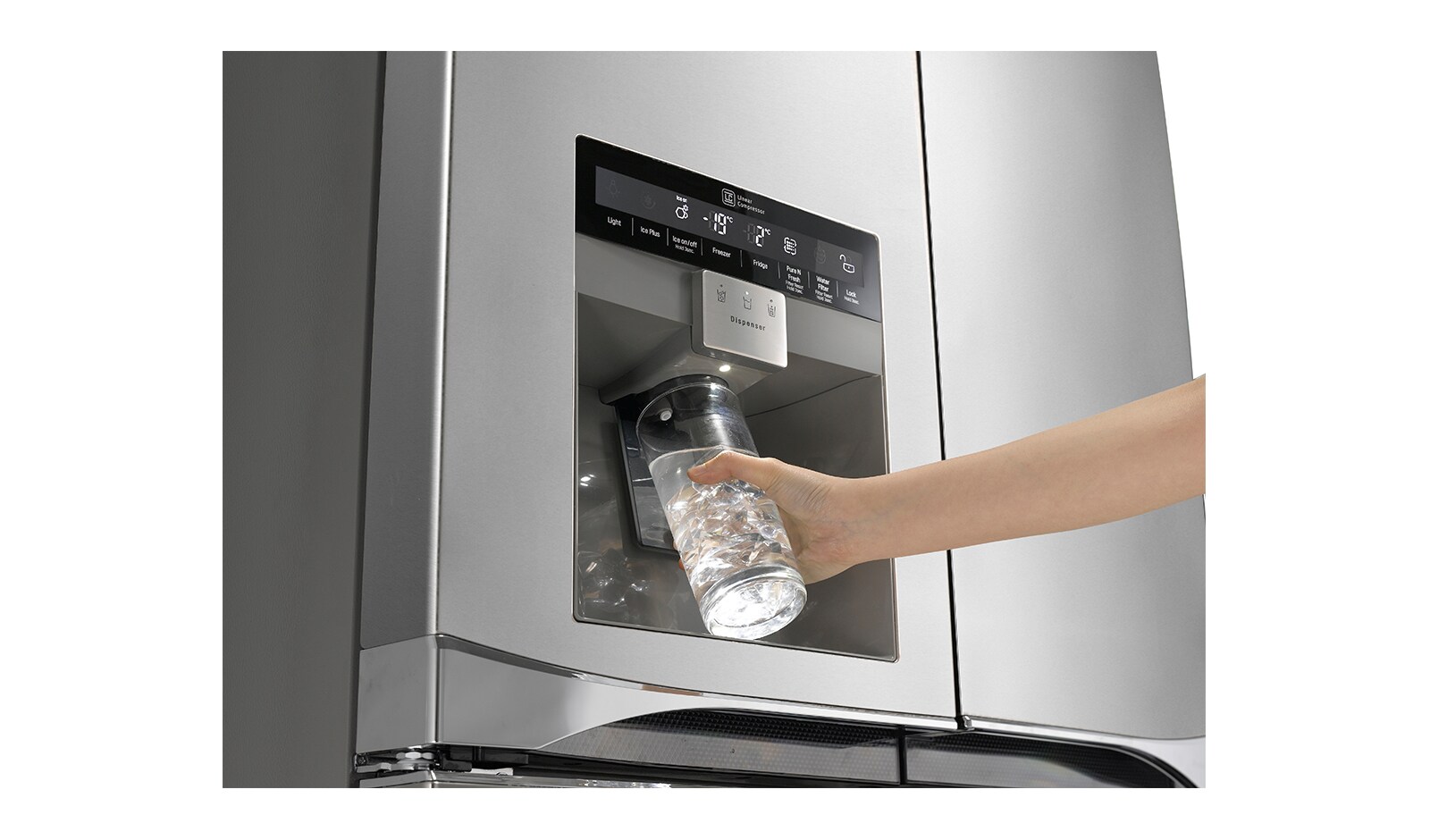 LG 906L Door-in-Door® French Door Fridge with Ice & Water Dispenser, GF-5D906SL