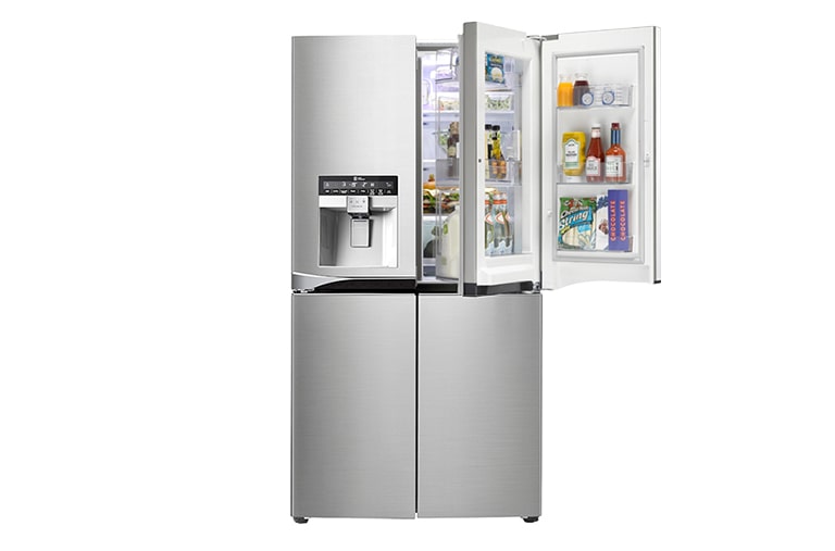 LG 906L Door-in-Door® French Door Fridge with Ice & Water Dispenser, GF-5D906SL