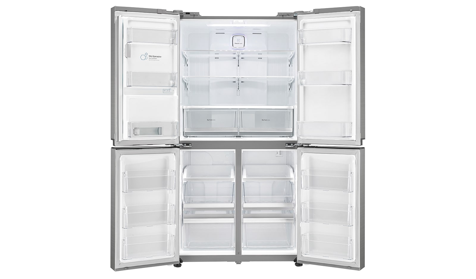 LG 712L French Door Fridge with Anti-fingerprint Brushed Finish, GF-5L712PL