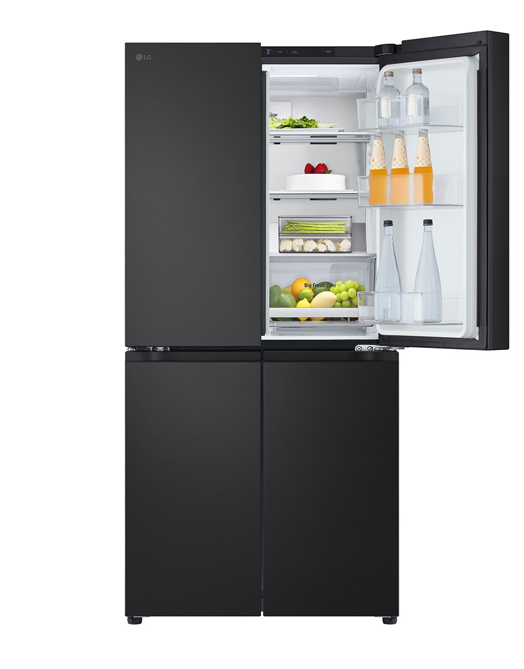 530L Slim French Door Fridge in Matte Black Finish GFB505MBL LG AU