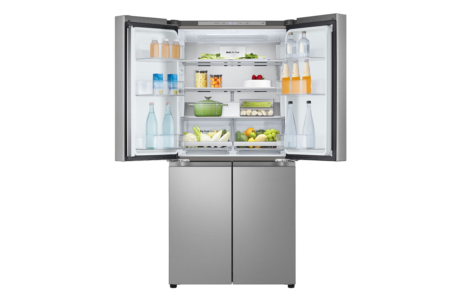 LG 530L Slim French Door Fridge - Stainless, GF-B505PL