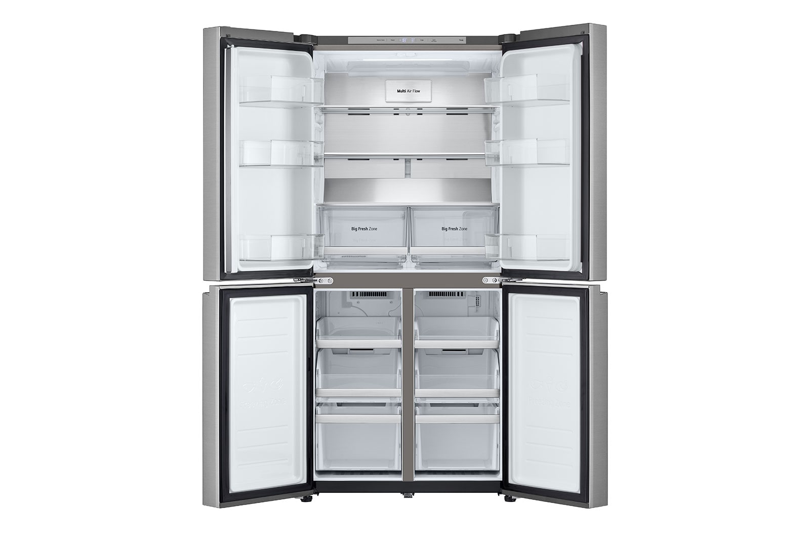 LG 530L Slim French Door Fridge - Stainless, GF-B505PL