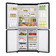 LG 530L Slim French Door Fridge - Black Finish, GF-B530BL