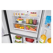 LG 530L Slim French Door Fridge - Black Finish, GF-B530BL