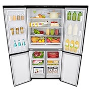 LG 530L Slim French Door Fridge - Black Finish, GF-B530BL